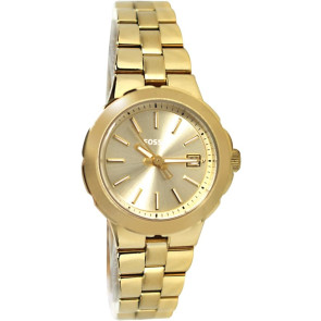 Correa de reloj Fossil AM4408 Acero inoxidable Chapado en oro